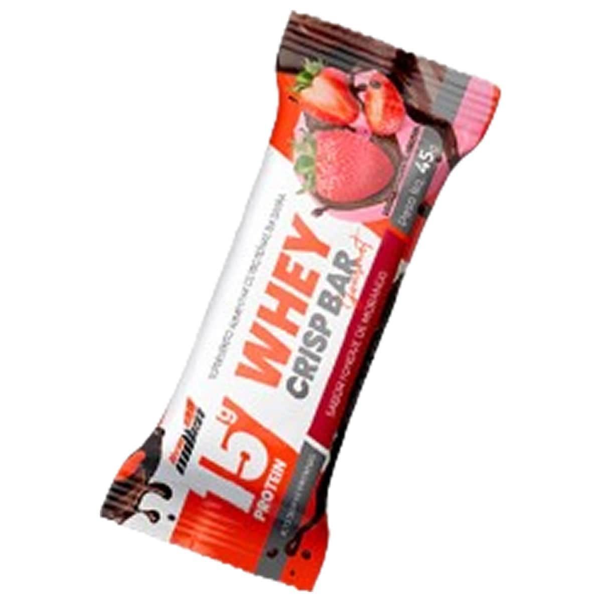 Whey Crisp Bar Gourmet - 1 Barra 45g Fondue de Morango - New Millen
