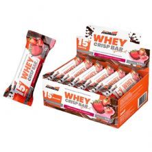 Whey Crisp Bar Gourmet - 12 Barras 45g Fondue de Morango - New Millen