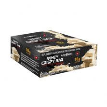 Whey Crispy Bar - 12 Unidades 45g Ganache de Chocolate Branco - Black Skull