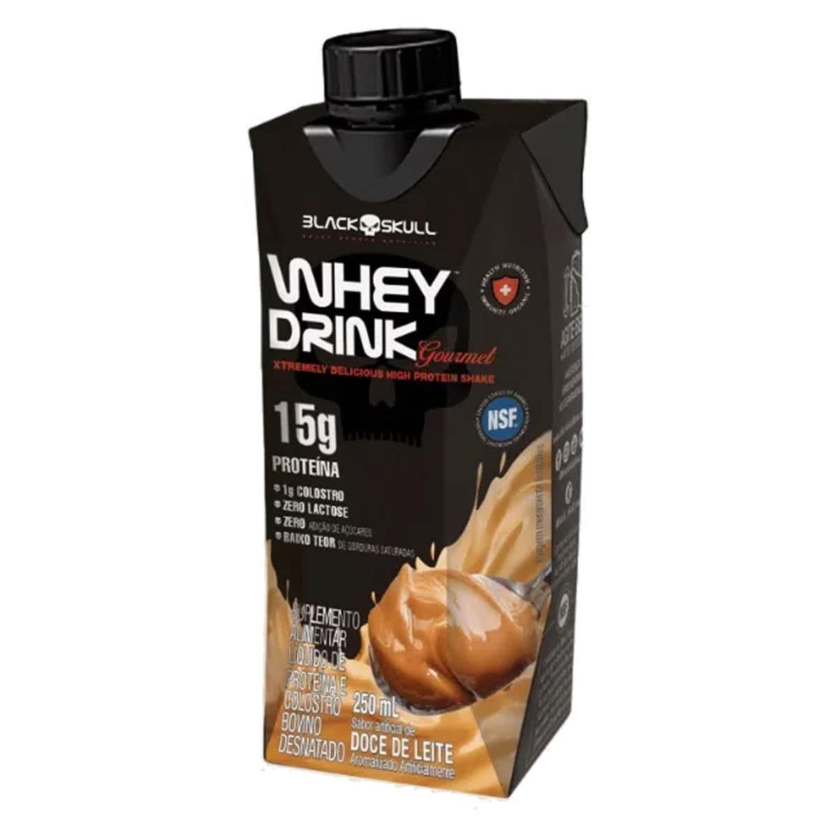 Whey Drink Gourmet - 250ml Doce de Leite - Black Skull*** Data Venc. 31/01/2024