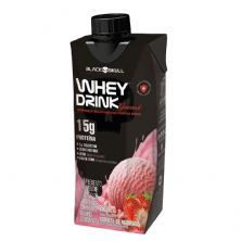 Whey Drink Gourmet - 1 Unidade 250ml Morango - Black Skull*** Data Venc. 01/04/2024