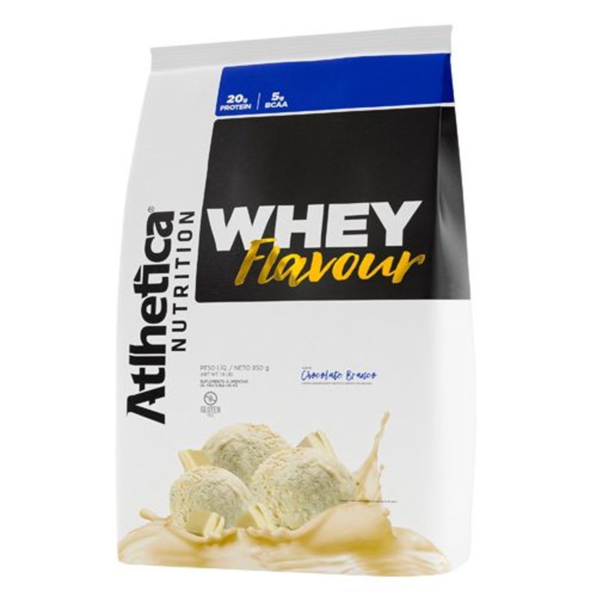 Whey Flavour - 850g Chocolate Branco - Atlhetica Nutrition