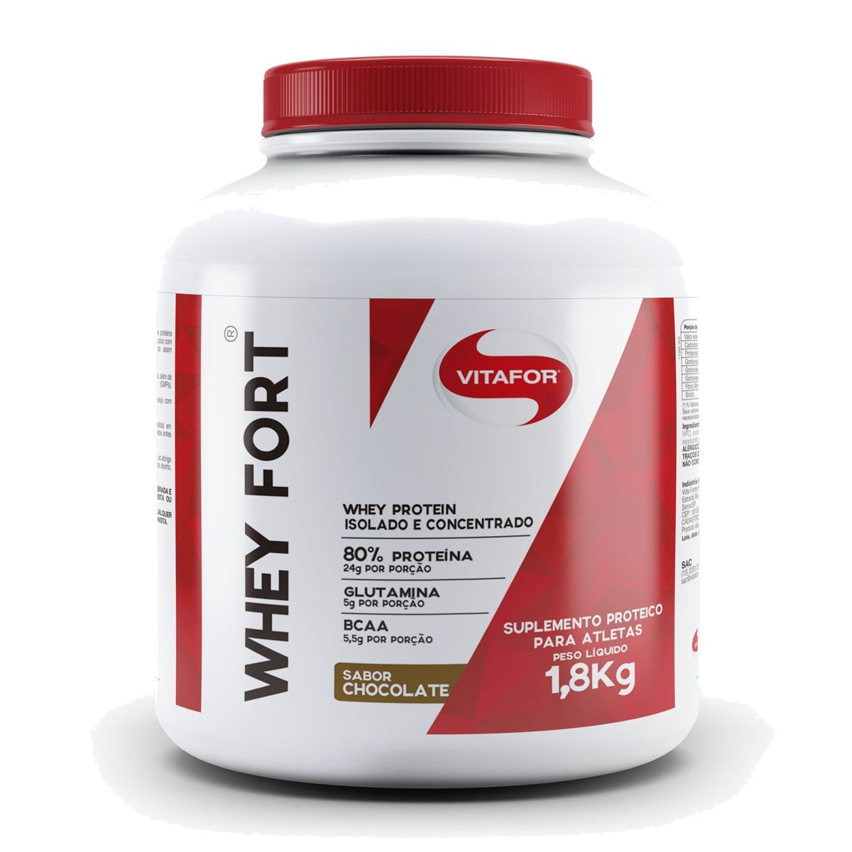Whey Fort - 1800g Chocolate - Vitafor
