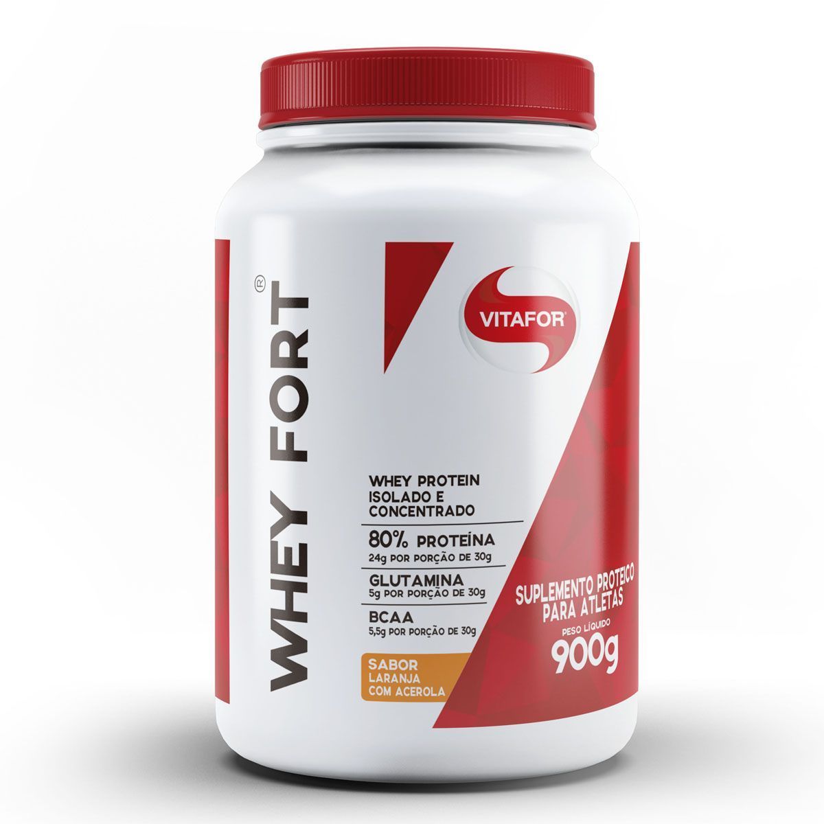 Whey Fort - 900g Laranja com Acerola - Vitafor*** Data Venc. 30/07/2021