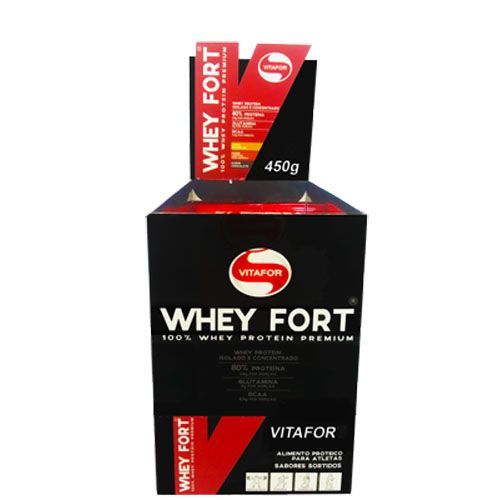 Whey Fort - Laranja c/ Acerola, Baunilha e Chocolate - 15 sach�s - Vitafor