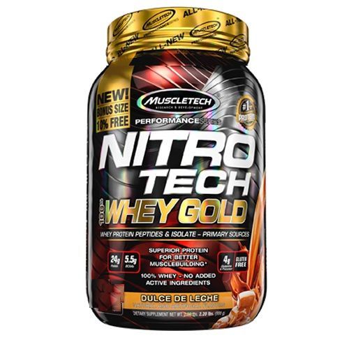 Whey Gold Nitro Tech - 1130g Dulce de Leche - Muscletech