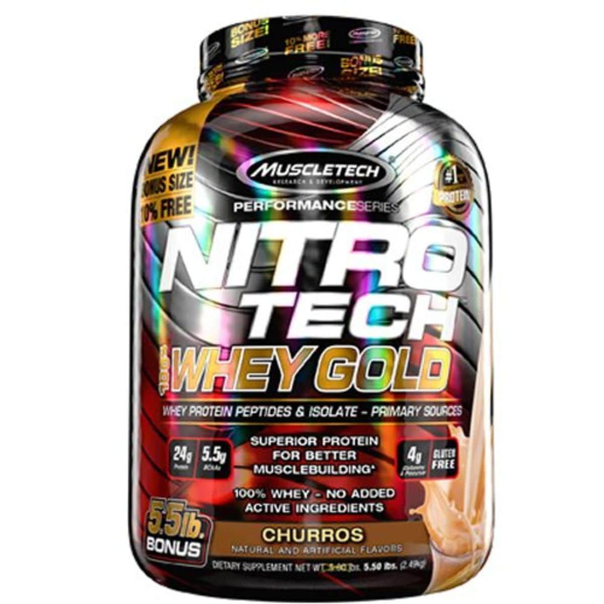 Whey Gold Nitro Tech - 2490g Churros - Muscletech