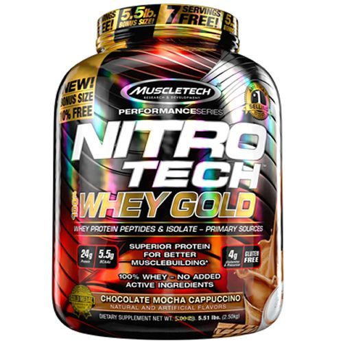 Whey Gold Nitro Tech - 2510g Chocolate Mocha Cappuccino - Muscletech