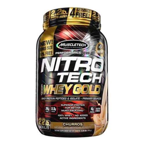 Whey Gold Nitro Tech - 999g Churros - Muscletech