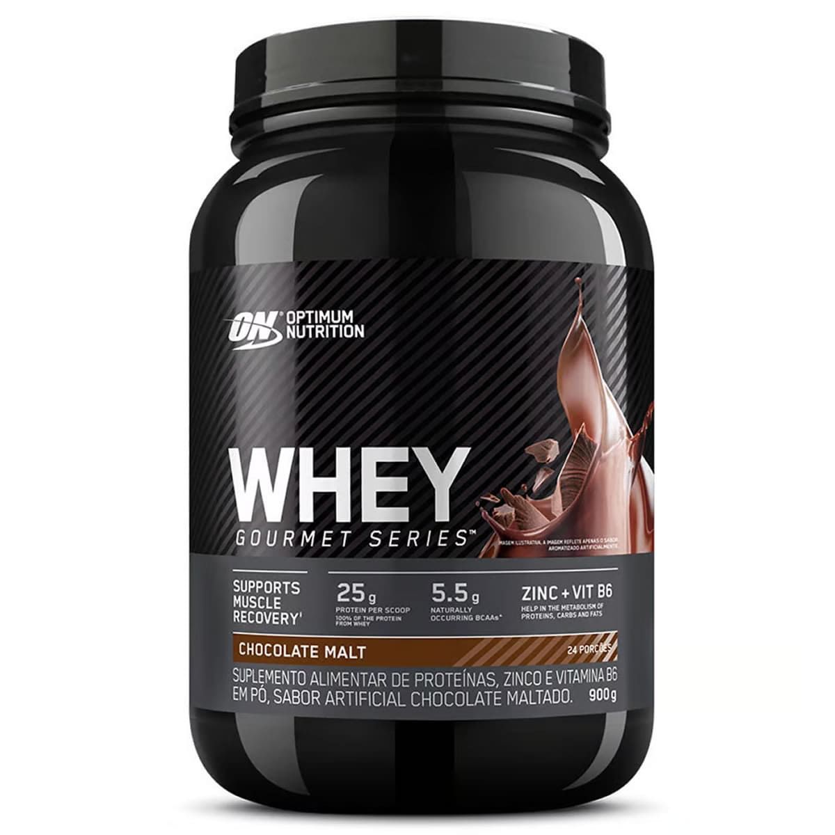 Whey Gourmet - 900g Chocolate Malt - Optimum Nutrition