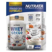 Whey Grego - 1 Sach� de 40g Iogurte Natural - Nutrata*** Data Venc. 30/07/2020