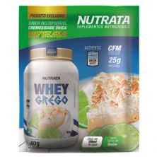 Whey Grego - 1 Sach� de 40g Torta de Lim�o - Nutrata*** Data Venc. 30/11/2020