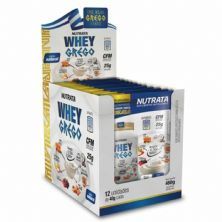Whey Grego - 12 Sach�s de 40g Natural - Nutrata*** Data Venc. 30/07/2020