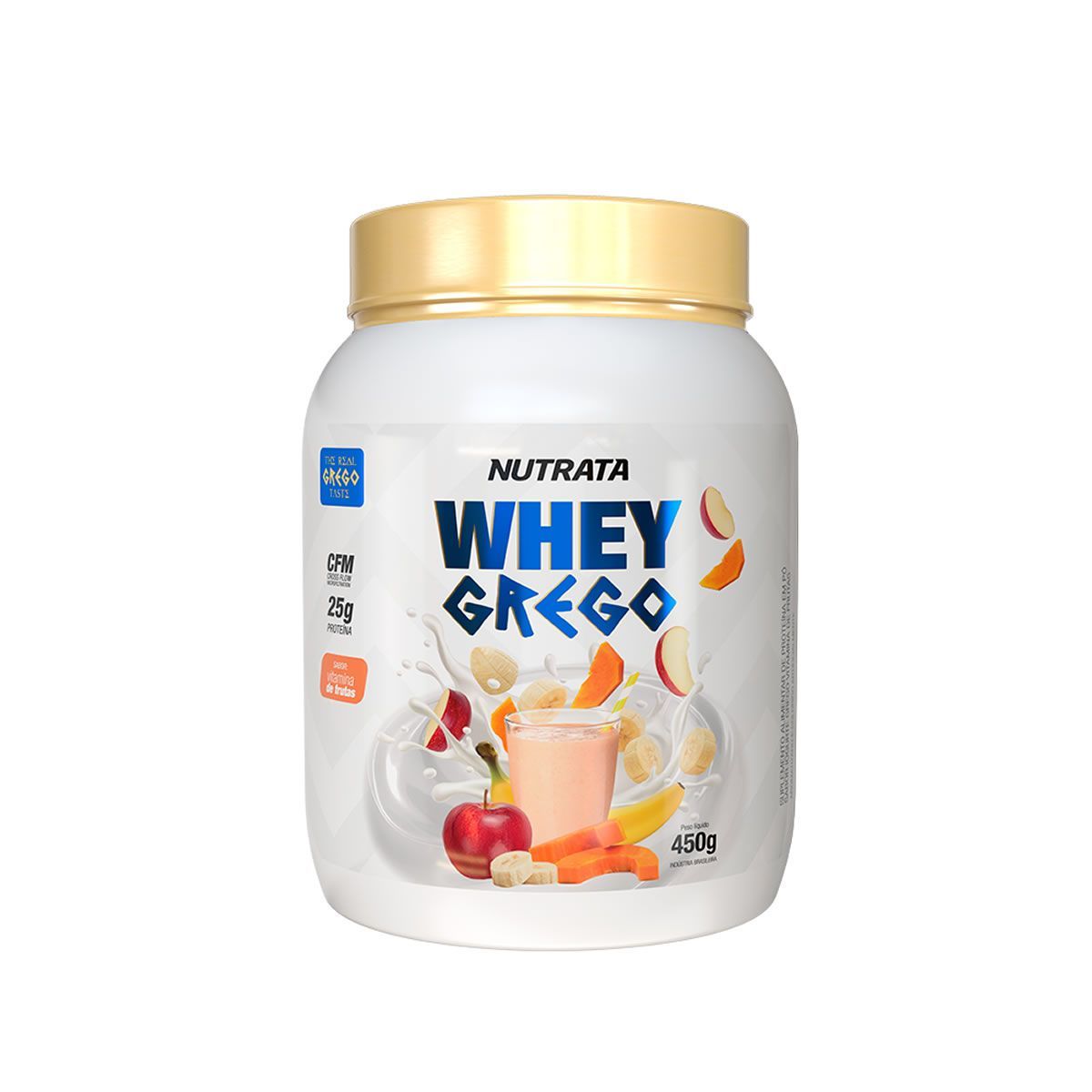 Whey Grego - 450g Vitamina de Frutas - Nutrata*** Data Venc. 30/11/2023