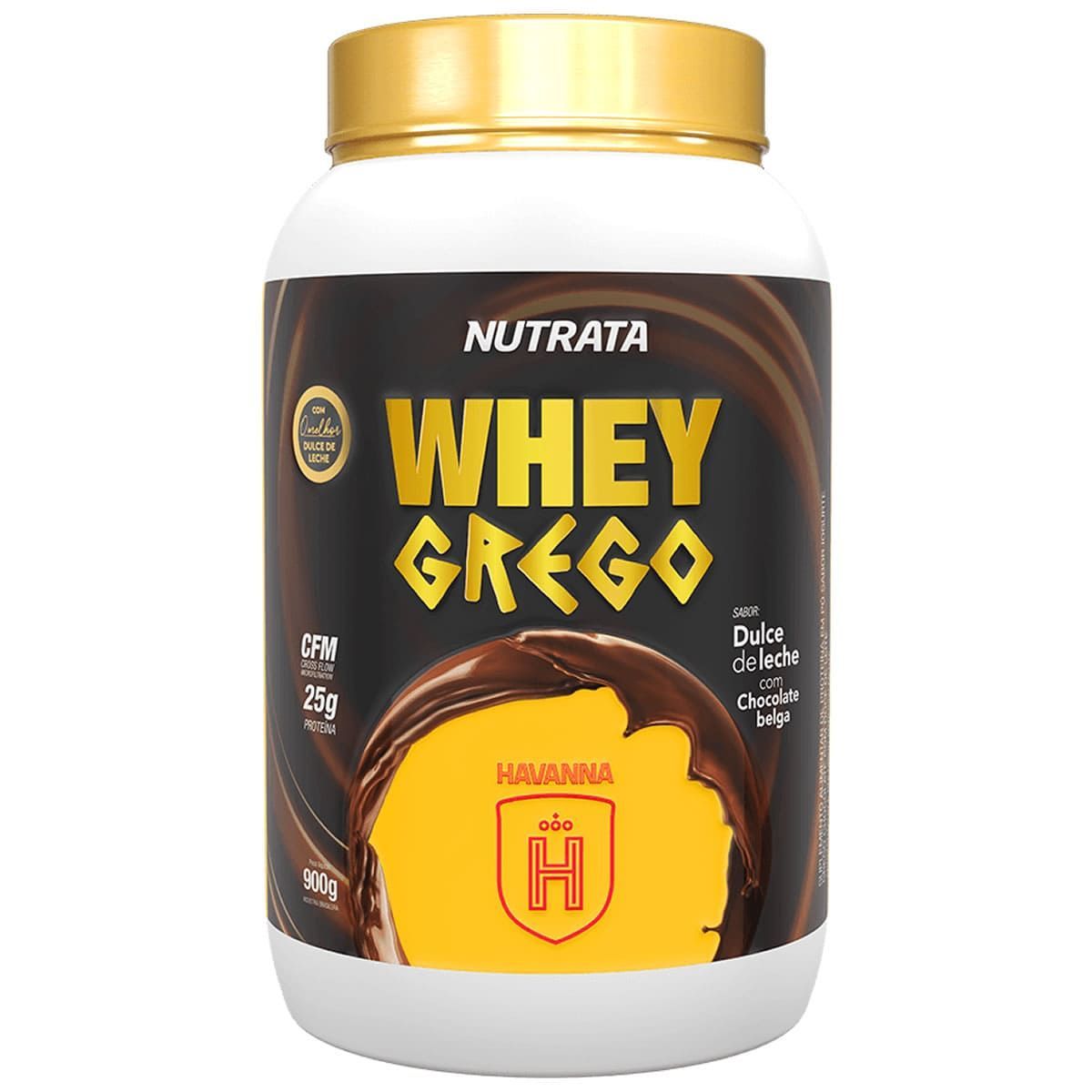 Whey Grego - 900g Dulce de Leche Com Chocolate Belga Havanna - Nutrata