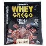 Whey Grego Coffee Cream - 1 Sach� 40g Caf� com Chocolate - Nutrata*** Data Venc. 30/05/2022