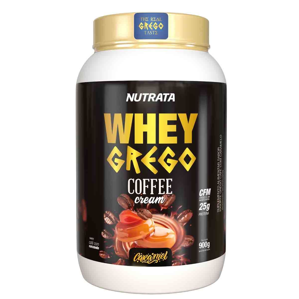 Whey Grego Coffee Cream - 900g Caf� com Caramel - Nutrata
