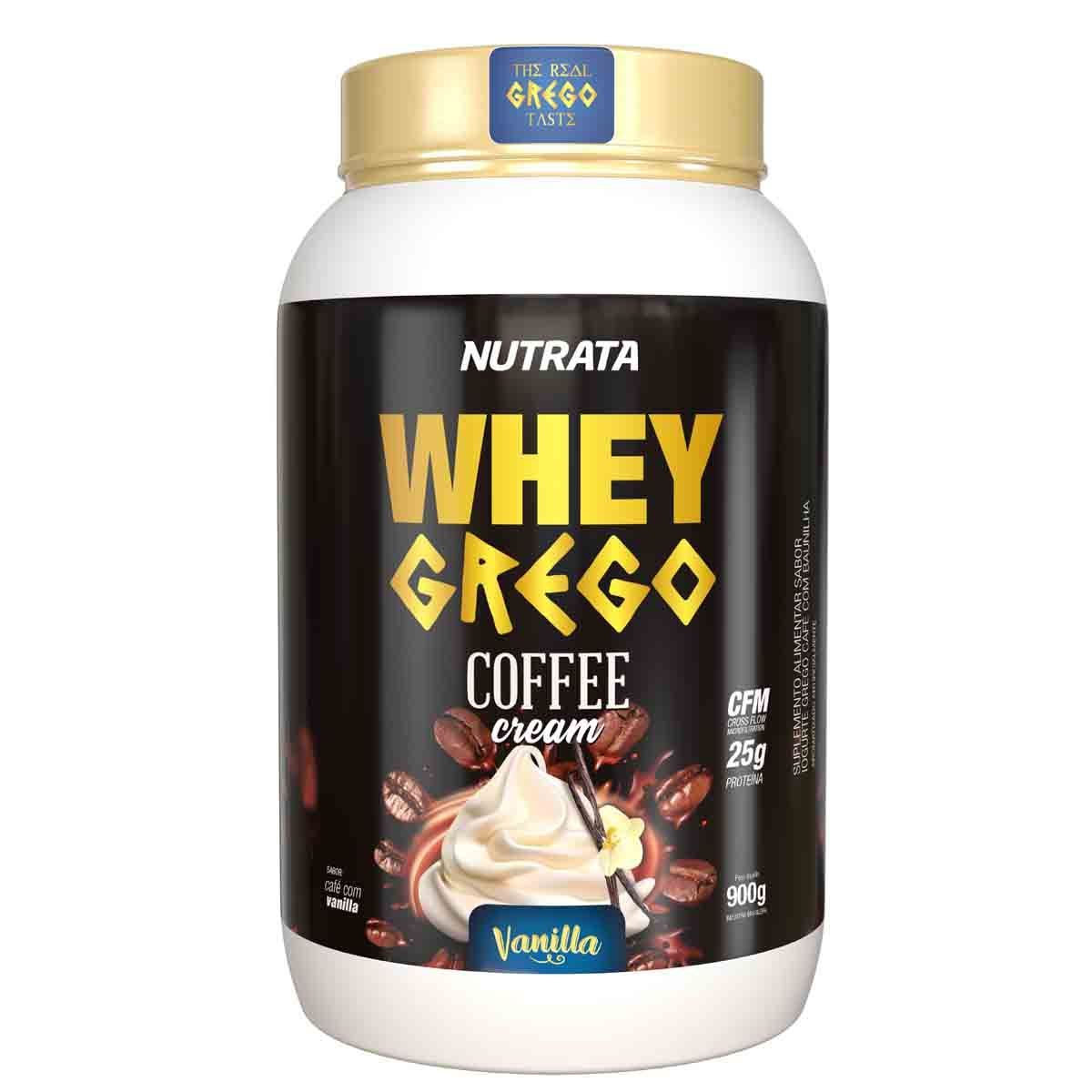 Whey Grego Coffee Cream - 900g Caf� com Vanilla - Nutrata