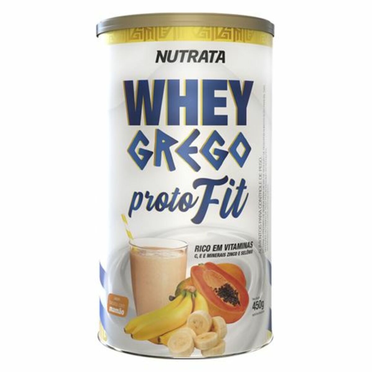 Whey Grego Proto Fit - 450g Banana com Mam�o - Nutrata