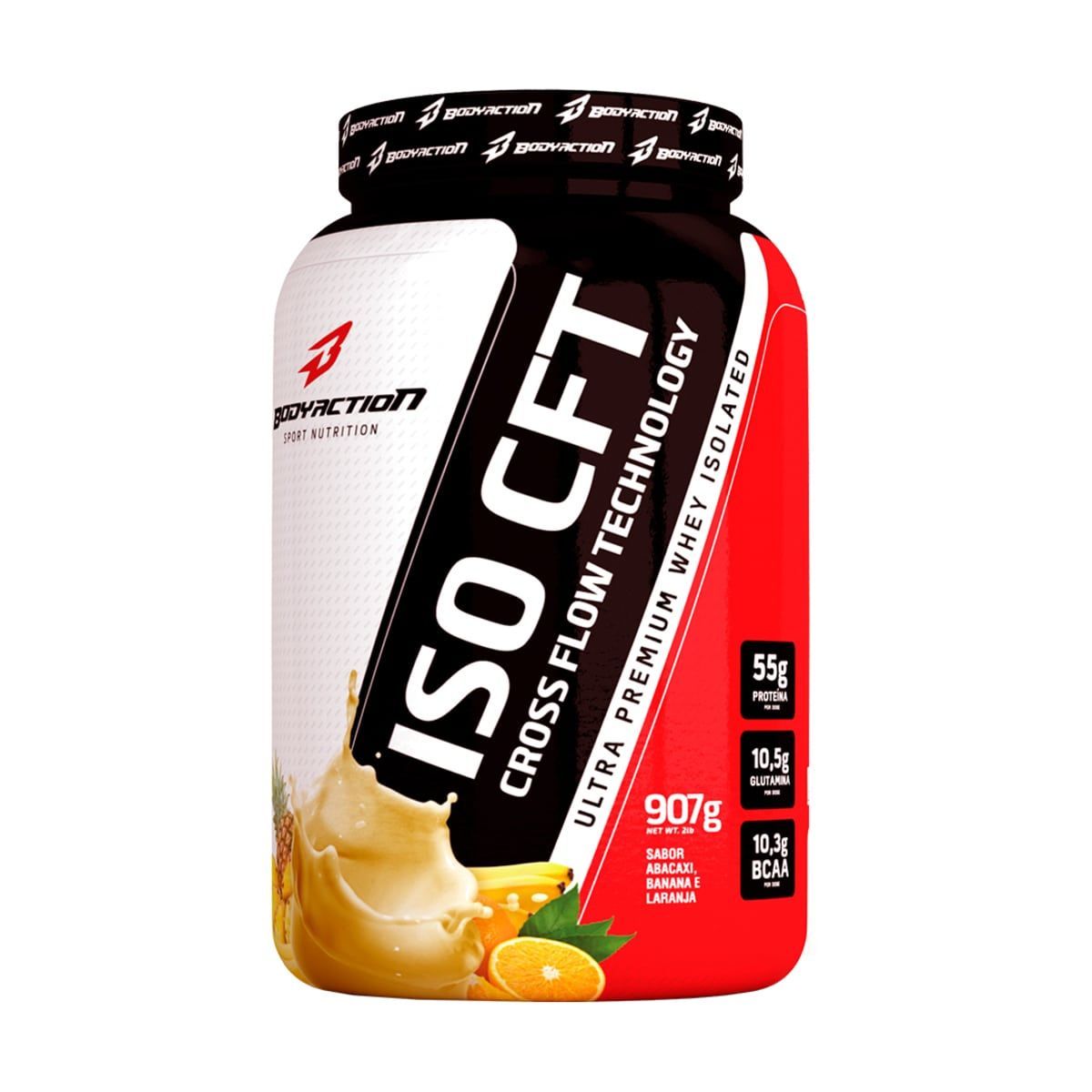 Whey ISO CFT - 907g Abacaxi, Laranja e Banana - BodyAction