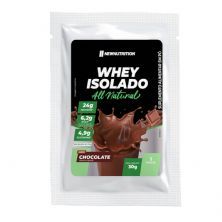 Whey Isolado All Natural - 1 Sach� 30g Chocolate - Newnutrition*** Data Venc. 30/11/2025