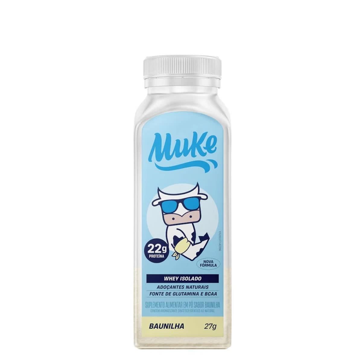 Whey Isolado Muke - 1 Garrafinha 27g Baunilha - Mais Mu*** Data Venc. 30/03/2025