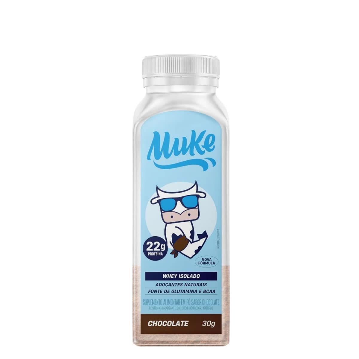 Whey Isolado Muke - 1 Garrafinha 30g Chocolate - Mais Mu