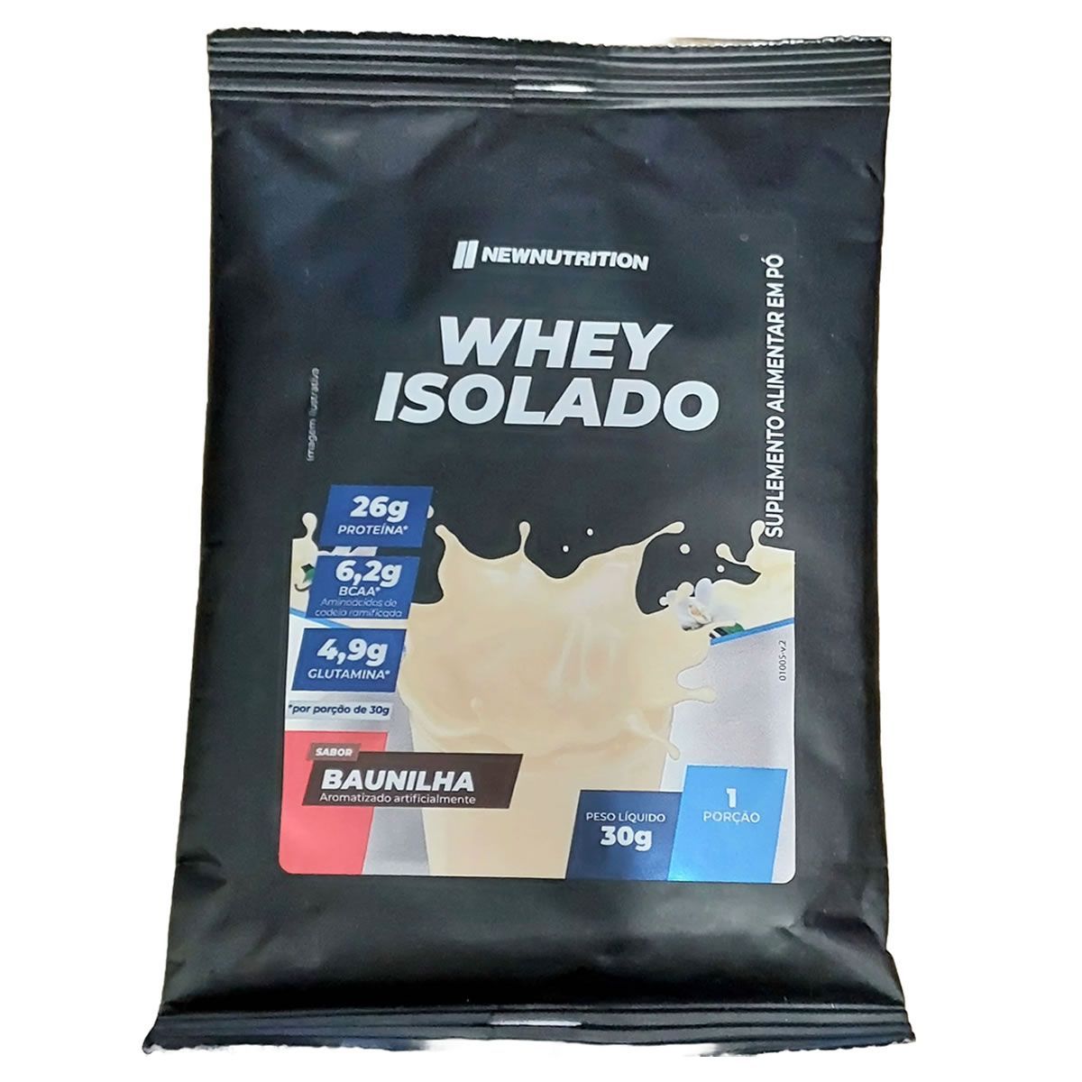 Whey Isolado - Sach� 30g Baunilha - Newnutrition