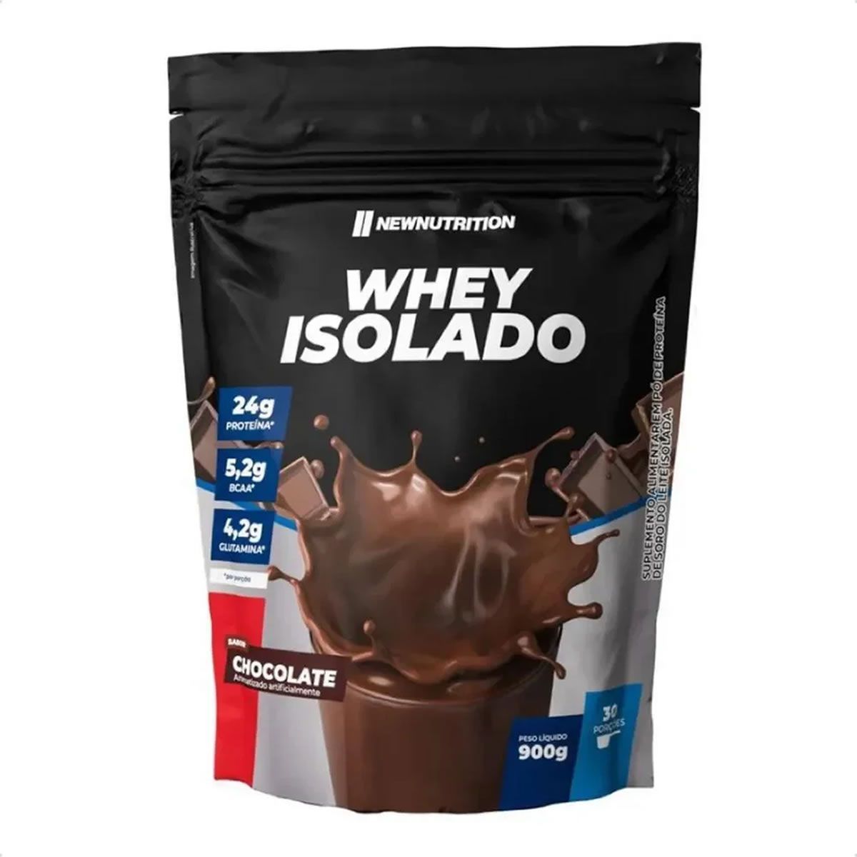 Whey Isolate All Natural - 900g Refil Chocolate - NewNutrition*** Data Venc. 30/07/2024