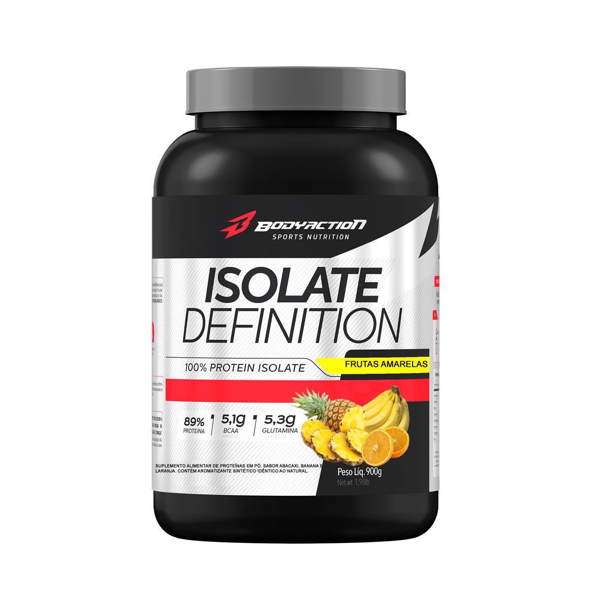 Whey Isolate Definition - 900g Frutas Amarelas - BodyAction