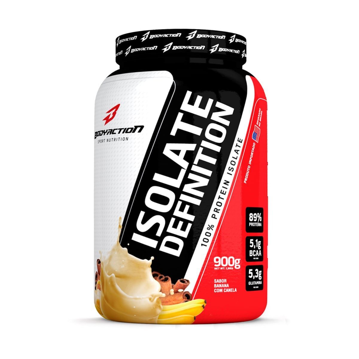 Whey Isolate Definition - 900g Banana e Canela - BodyAction
