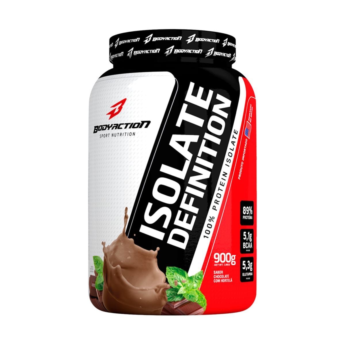 Whey Isolate Definition - 900g Chocolate com Hortel� - BodyAction