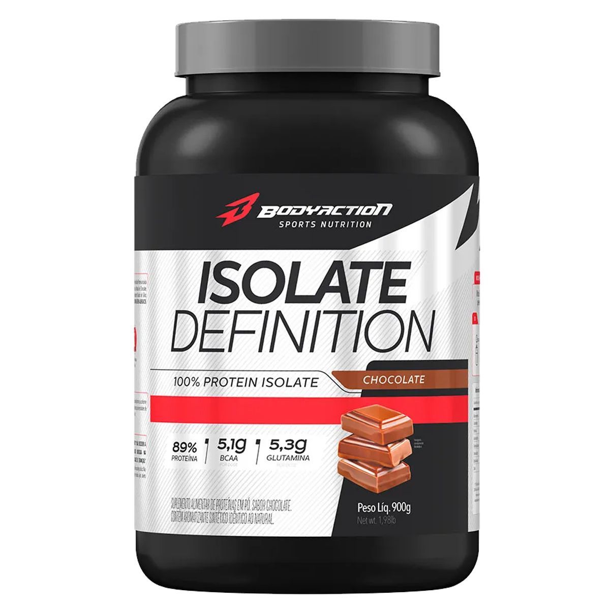 Whey Isolate Definition - 900g Chocolate - BodyAction*** Data Venc. 30/05/2024