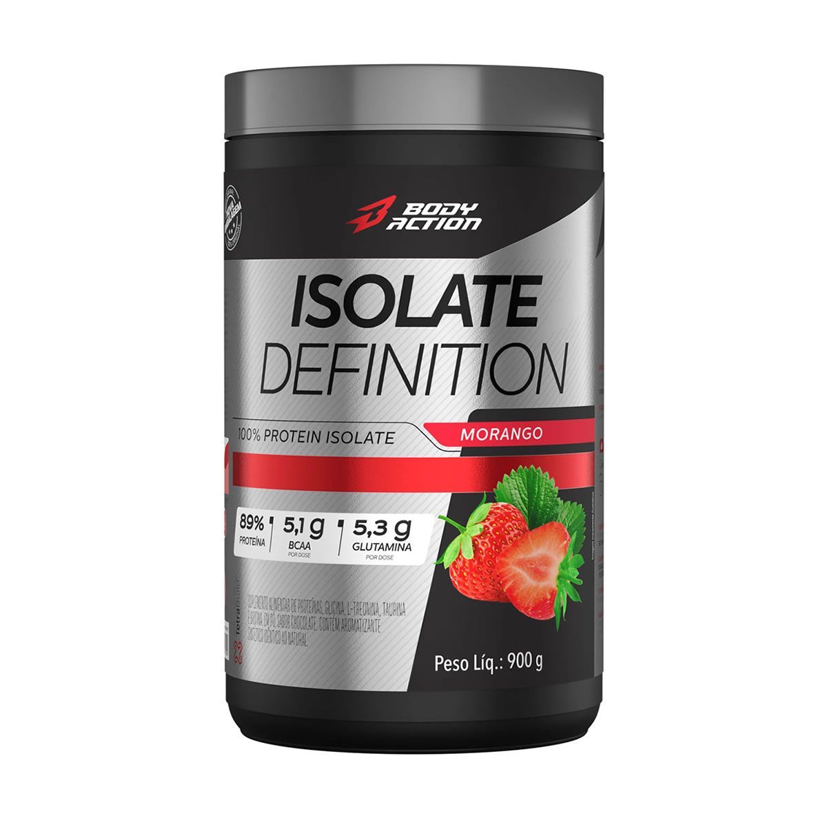 Whey Isolate Definition - 900g Morango - BodyAction