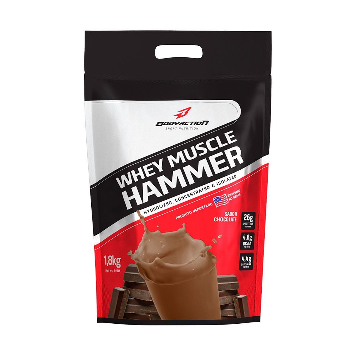 Whey Muscle Hammer - 1800g Chocolate - BodyAction*** Data Venc. 30/05/2024