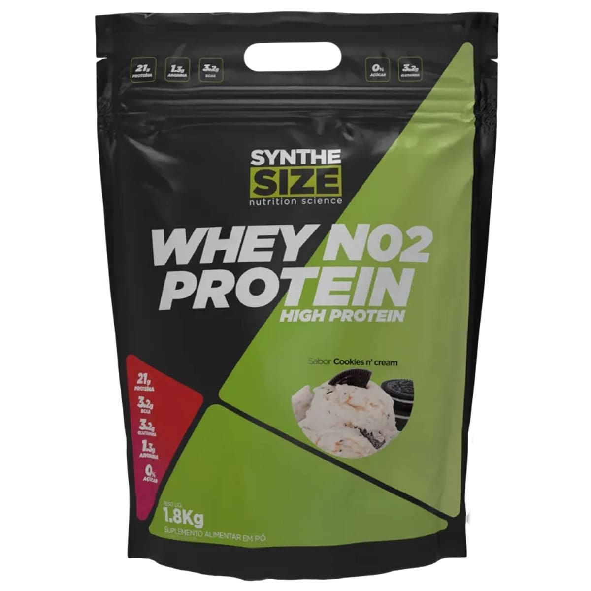 Whey No2 Protein - 1800g Cookies & Cream - Synthesize