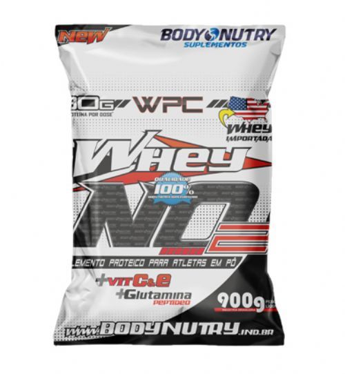 Whey NO2 Vit C & E - 900g Refil Chocolate - Body Nutry*** Data Venc. 02/10/2017