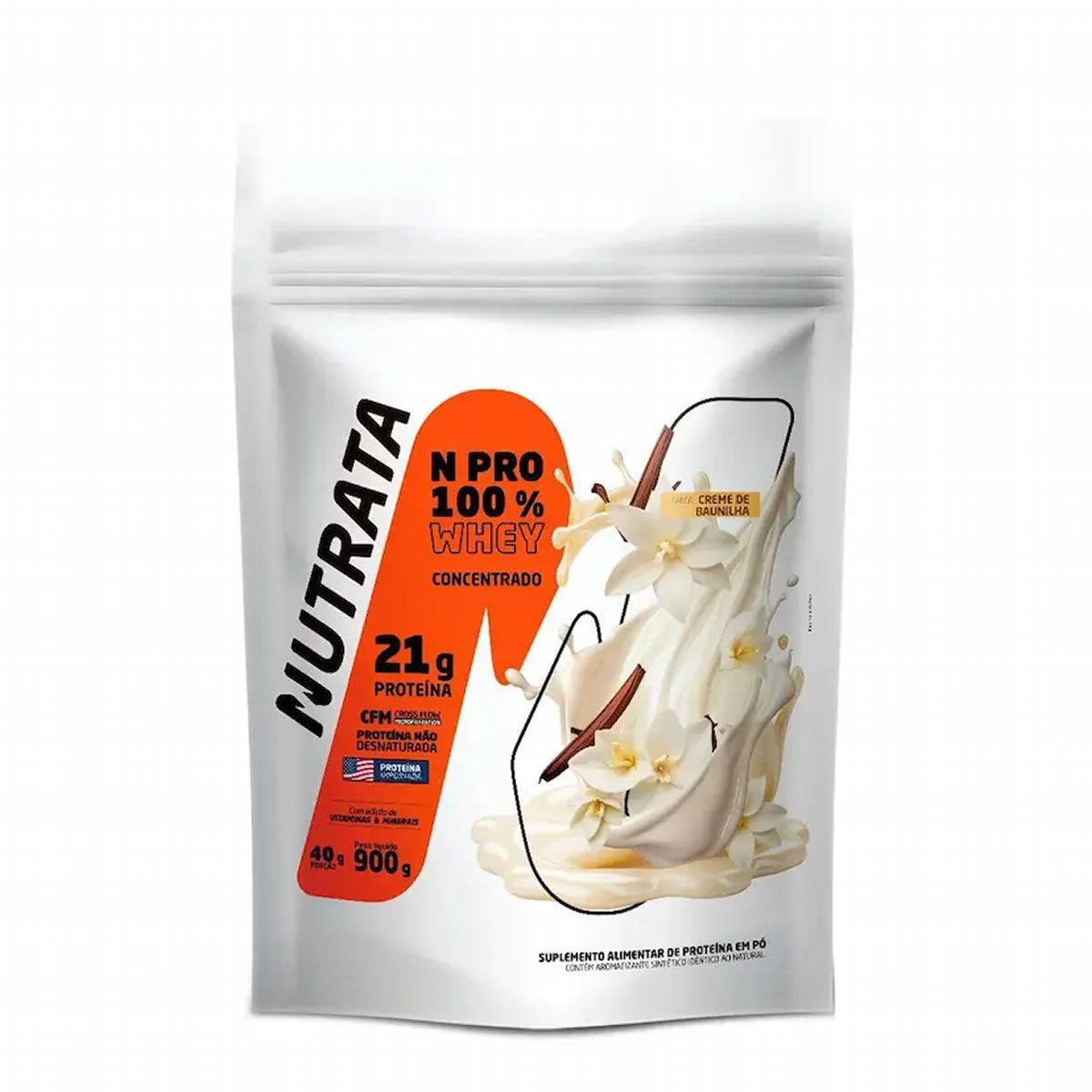 Whey Protein Npro - 900g Refil Baunilha - Nutrata