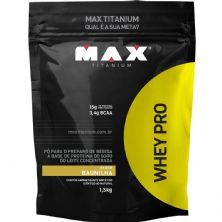 Whey Pro - 1500g Refil Baunilha - Max Titanium