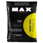 Whey Pro - 1500g Refil Chocolate - Max Titanium*** Lacre da embalagem de fora rompido *** Data Venc. 07/20 ***