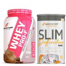 Whey PRO-F - 900g Chocolate + Slim Definition 30 Sach�s - BodyAction