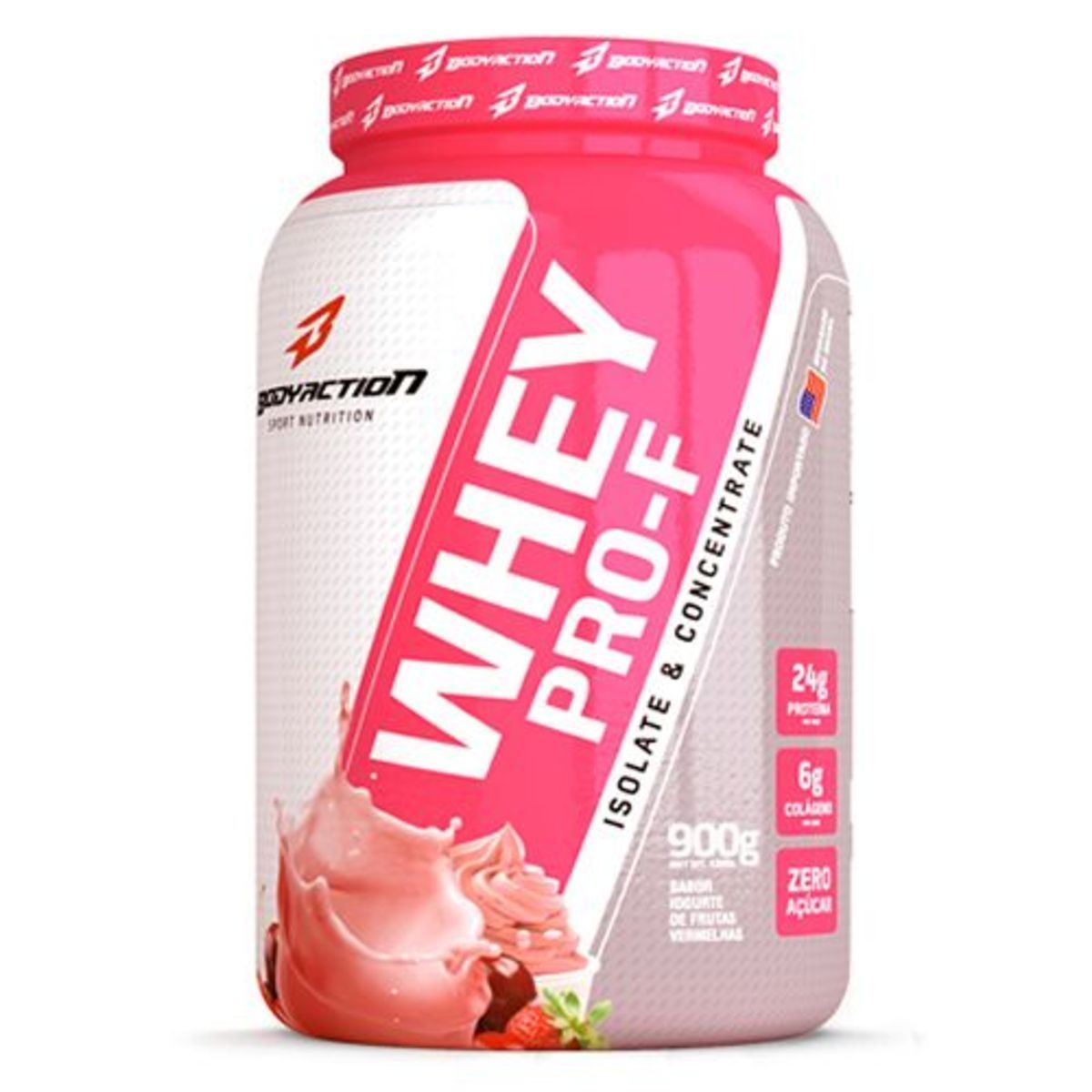 Whey PRO-F - 900g Iogurte com Frutas Vermelhas - BodyAction