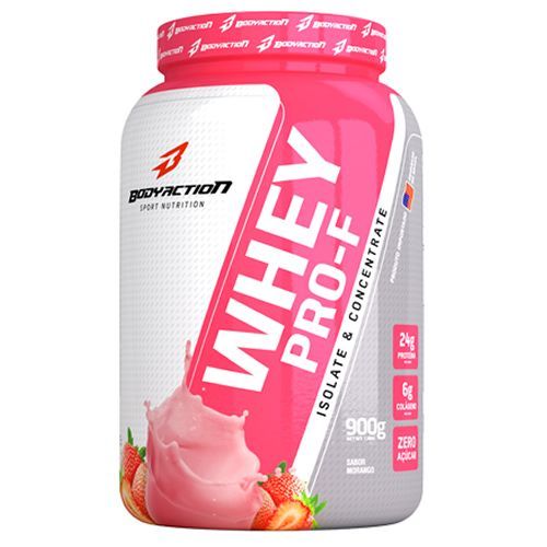 Whey PRO-F - 900g Morango - BodyAction*** Data Venc. 30/04/18