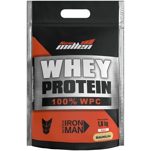 Whey Protein 100% - 1800g Refil Baunilha - New Millen