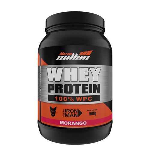 Whey Protein 100% - 900g Morango - New Millen