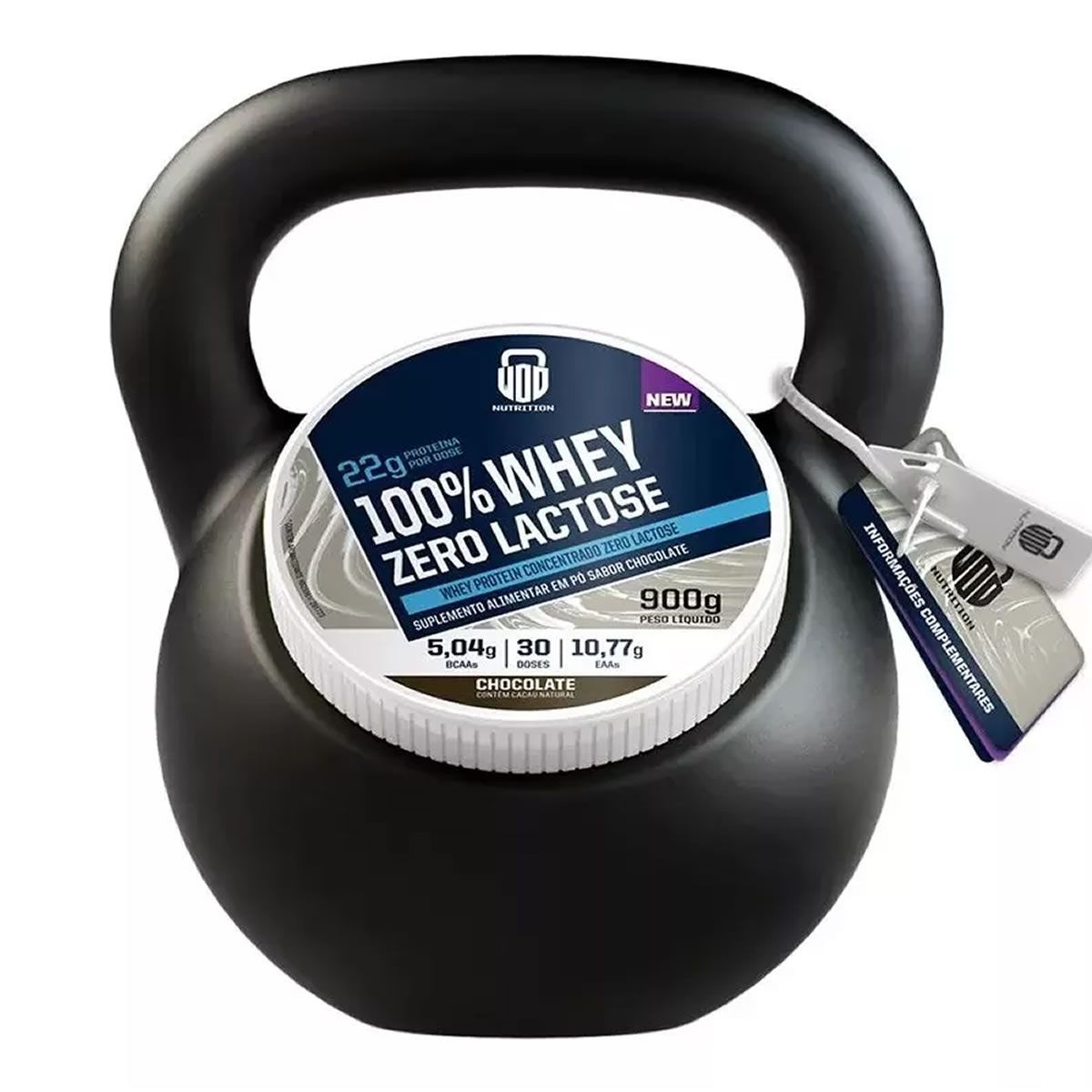 Whey Protein 100% Concentrado Zero Lactose - 900g Chocolate - Wod Nutrition
