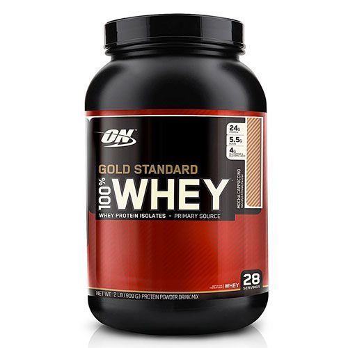 Whey Protein 100% Gold Standard - 909g Morango com Banana - Optimum Nutrition