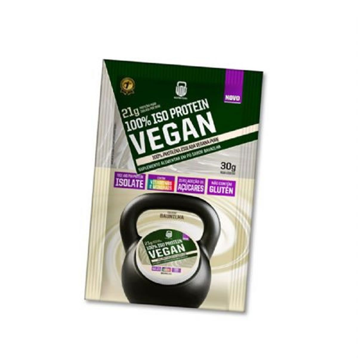 Whey Protein 100% Iso Vegan - 1 Sach� de 30g Baunilha - Wod Nutrition*** Data Venc. 18/12/2025