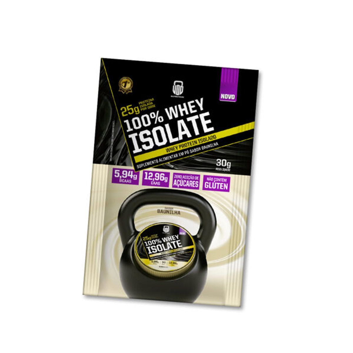 Whey Protein 100% Isolado - 1 Sach� de 30g Baunilha - Wod Nutrition