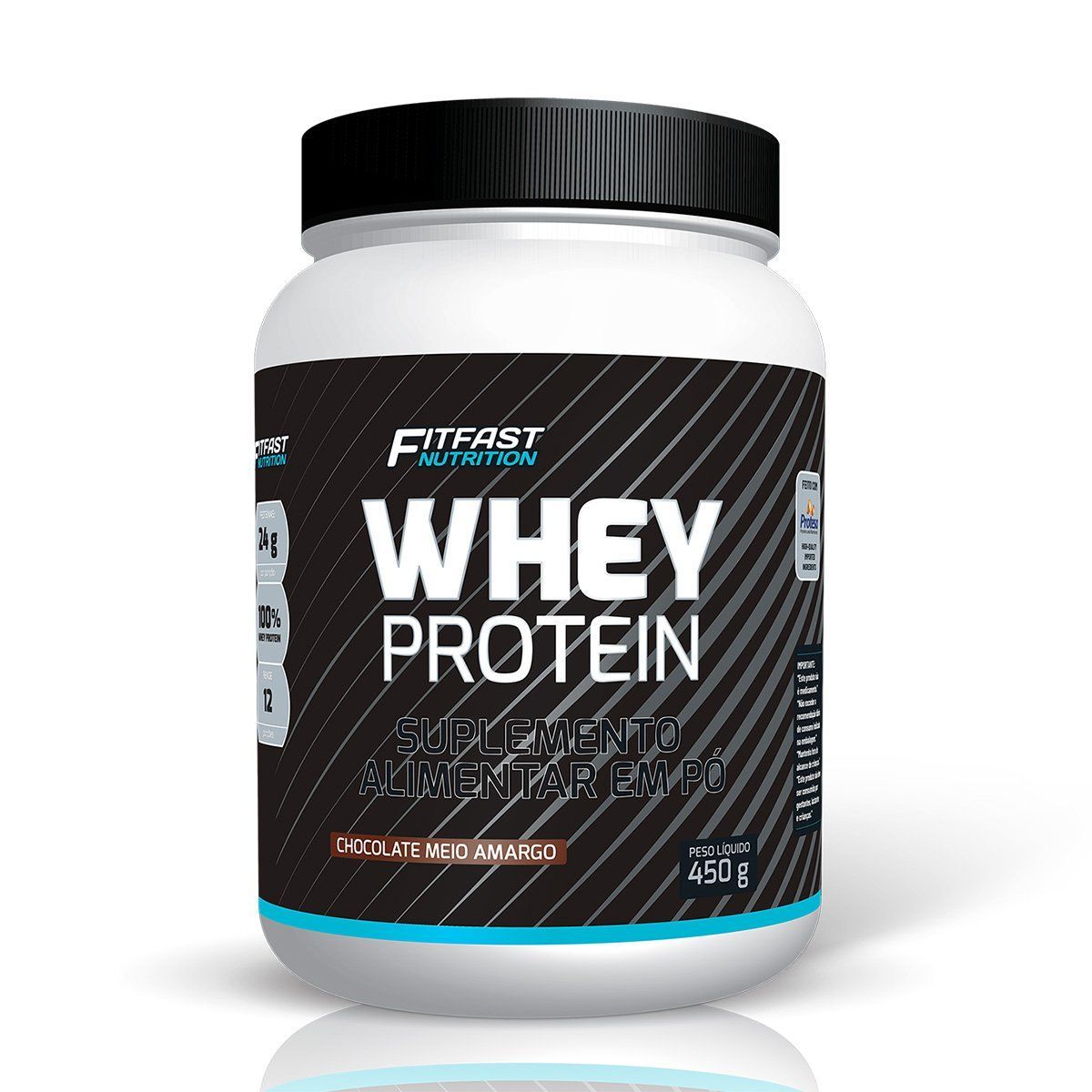 Whey Protein - 450g Chocolate Meio Amargo - Fitfast Nutrition
